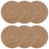 vidaXL Zeewier Placemat 4 st Naturel 100% Zeegras