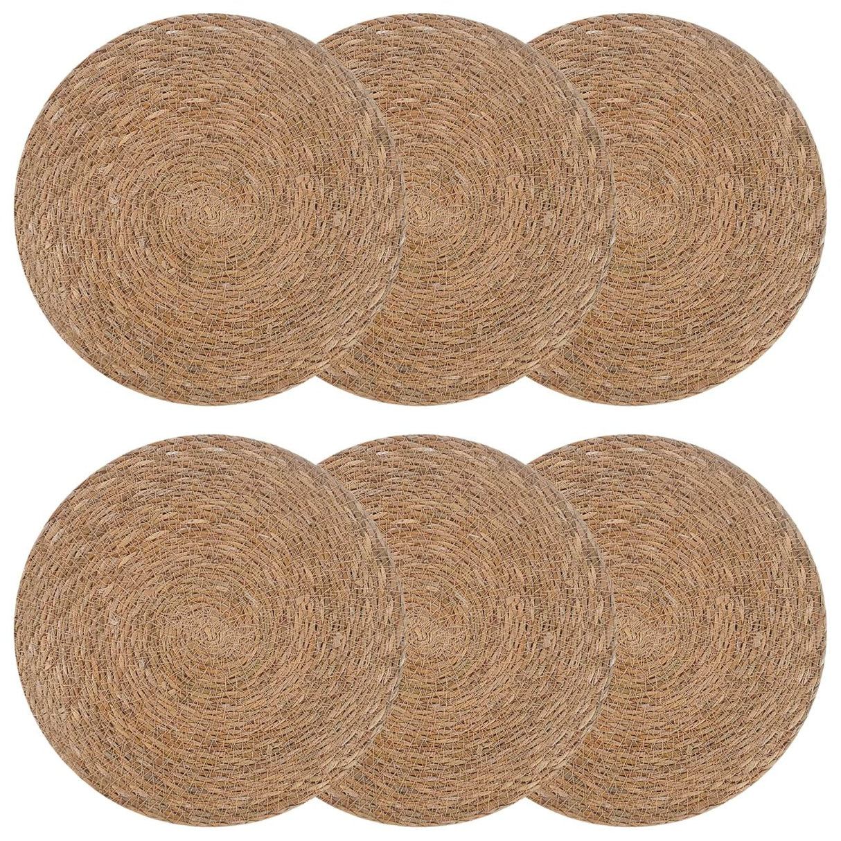 vidaXL Zeewier Placemat 4 st Naturel 100% Zeegras