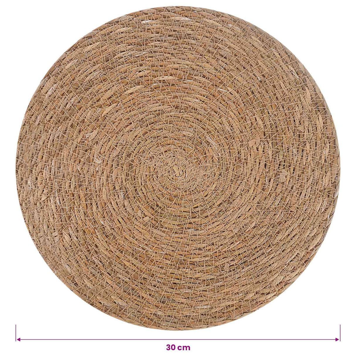 vidaXL Zeewier Placemat 4 st Naturel 100% Zeegras