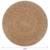 vidaXL Zeewier Placemat 4 st Naturel 100% Zeegras