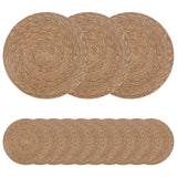 vidaXL Zeewier Placemat 4 st Naturel 100% Zeegras