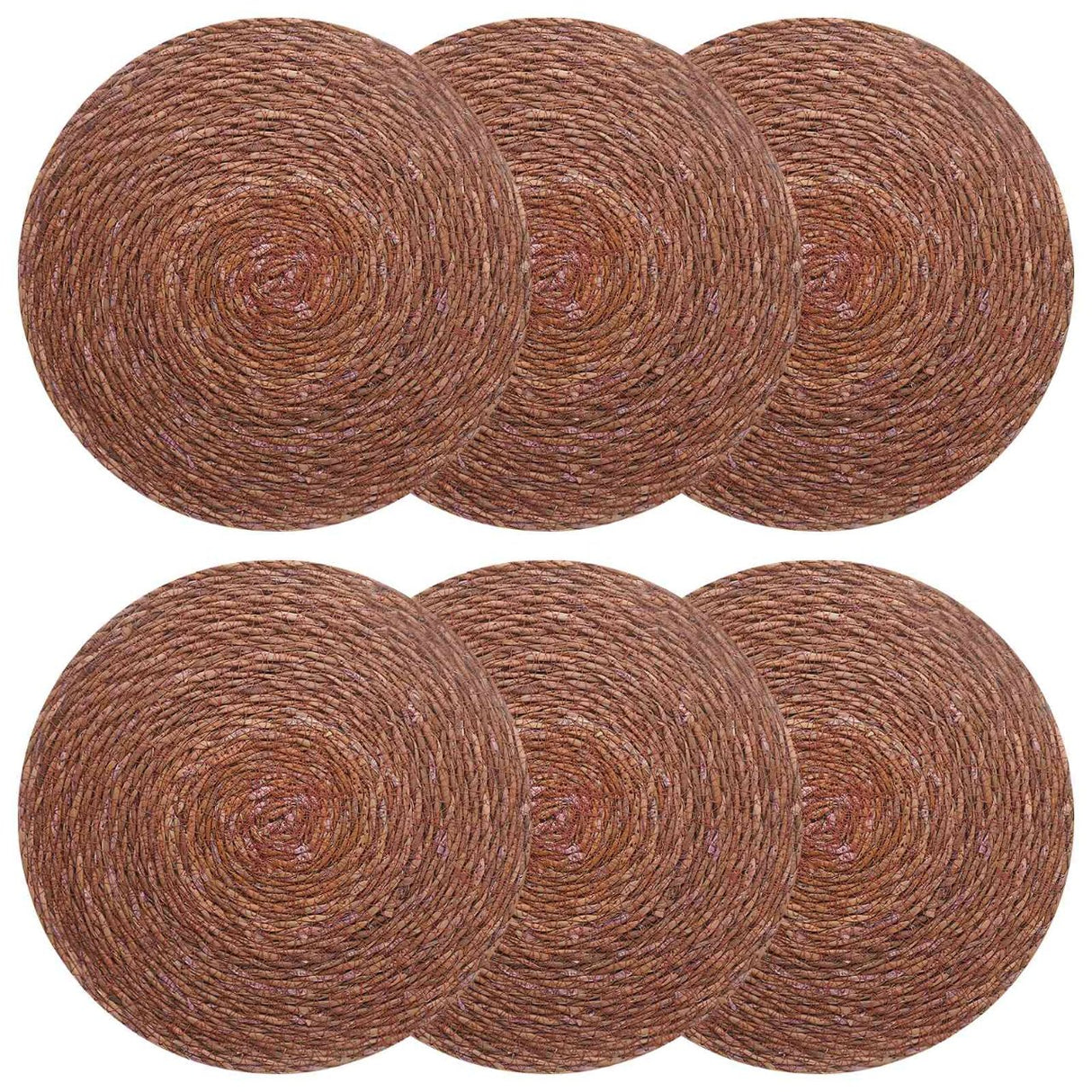 vidaXL Zeewier Placemat 4 st Naturel 100% Zeegras