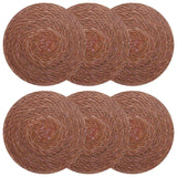 vidaXL Zeewier Placemat 4 st Naturel 100% Zeegras