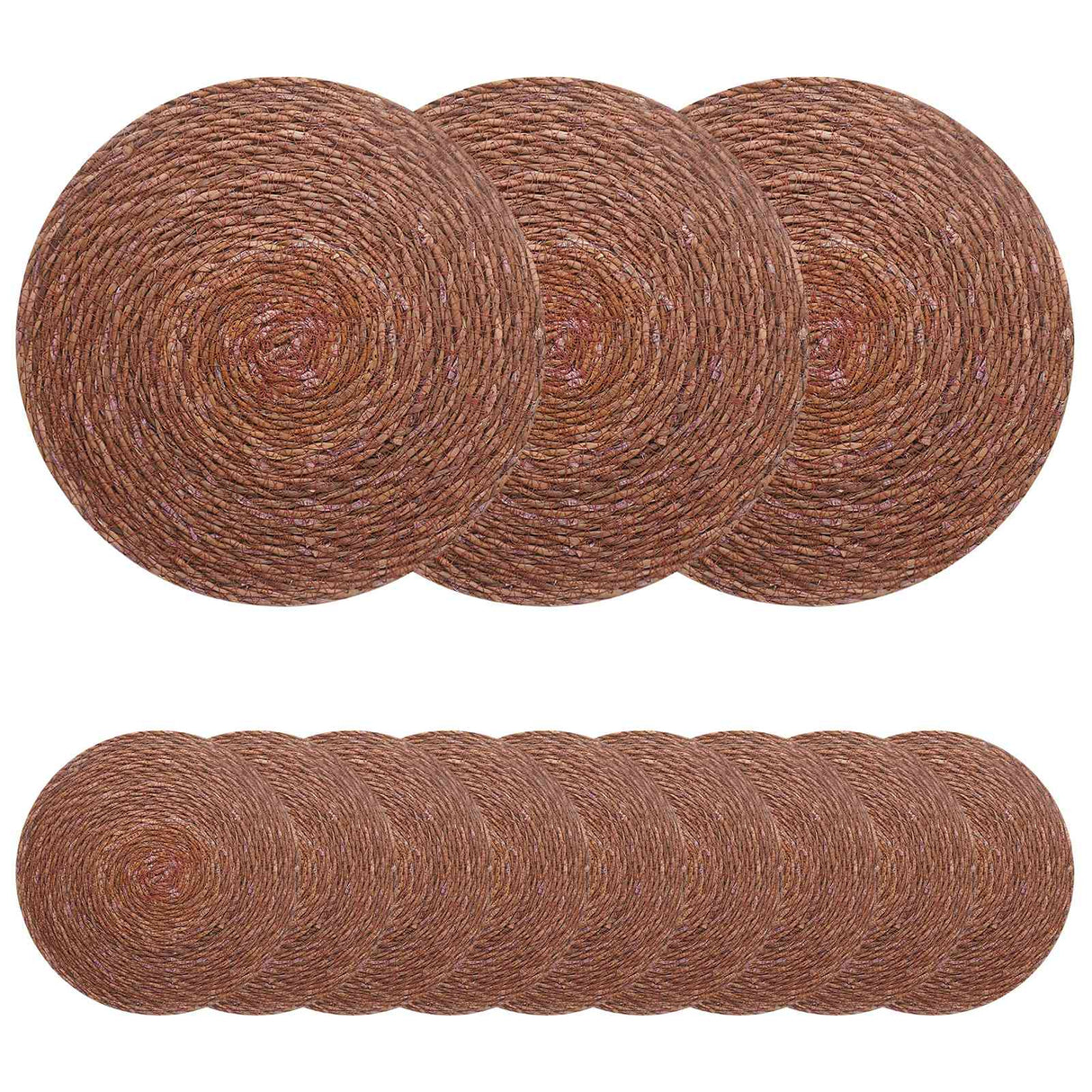 vidaXL Zeewier Placemat 4 st Naturel 100% Zeegras