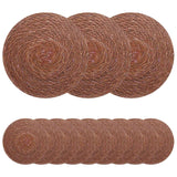 vidaXL Zeewier Placemat 4 st Naturel 100% Zeegras