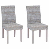 vidaXL Eetkamerstoel 2 pcs Witte was 45 x 54 x 93 cm