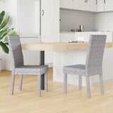 vidaXL Eetkamerstoel 2 pcs Witte was 45 x 54 x 93 cm