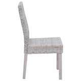 vidaXL Eetkamerstoel 2 pcs Witte was 45 x 54 x 93 cm