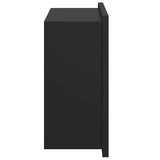 vidaXL Douche Niche Zwart 30 x 20 x 9,5 cm Roestvrij staal
