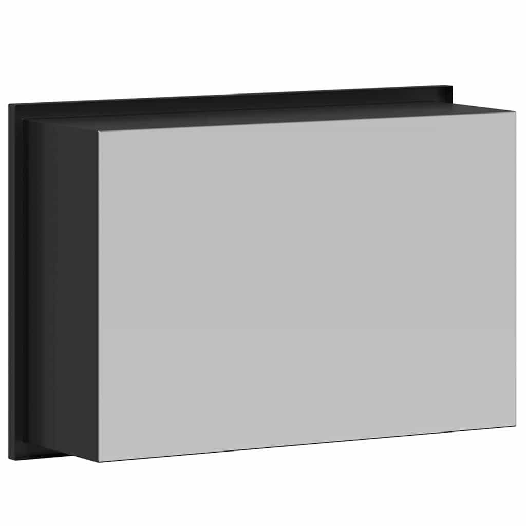 vidaXL Douche Niche Zwart 30 x 20 x 9,5 cm Roestvrij staal