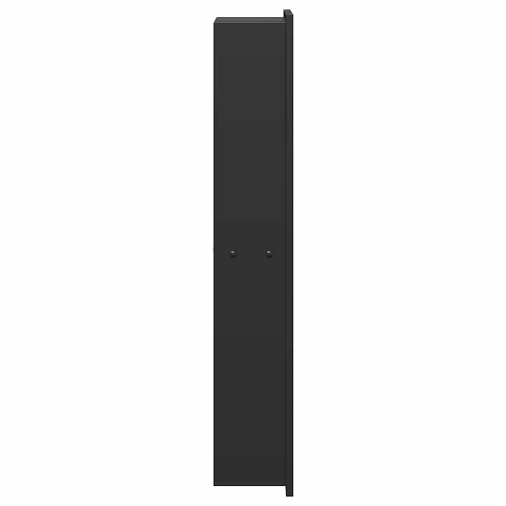 vidaXL Douche Niche Zwart 60 x 20 x 9,5 cm Roestvrij staal