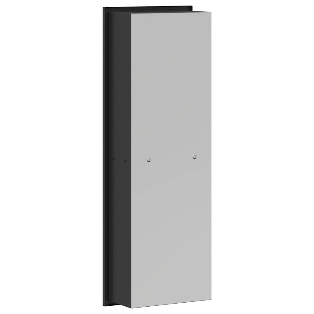 vidaXL Douche Niche Zwart 60 x 20 x 9,5 cm Roestvrij staal