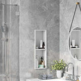vidaXL Douche Niche Zwart 60 x 20 x 9,5 cm Roestvrij staal