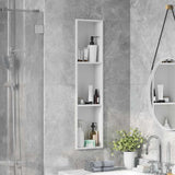 vidaXL Douche Niche Zwart 60 x 20 x 9,5 cm Roestvrij staal