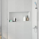 vidaXL Douche Niche Zwart 30 x 20 x 9,5 cm Roestvrij staal