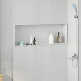 vidaXL Douche Niche Zwart 30 x 20 x 9,5 cm Roestvrij staal