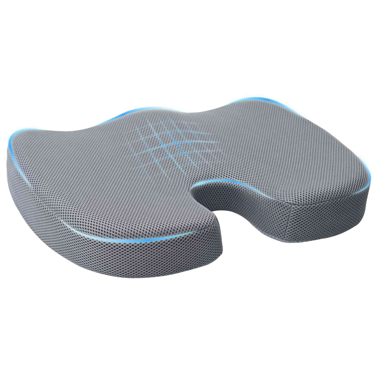 vidaXL Zitkussen Éénkleurig Grijs 47 x 37 x 8 cm Traagschuim