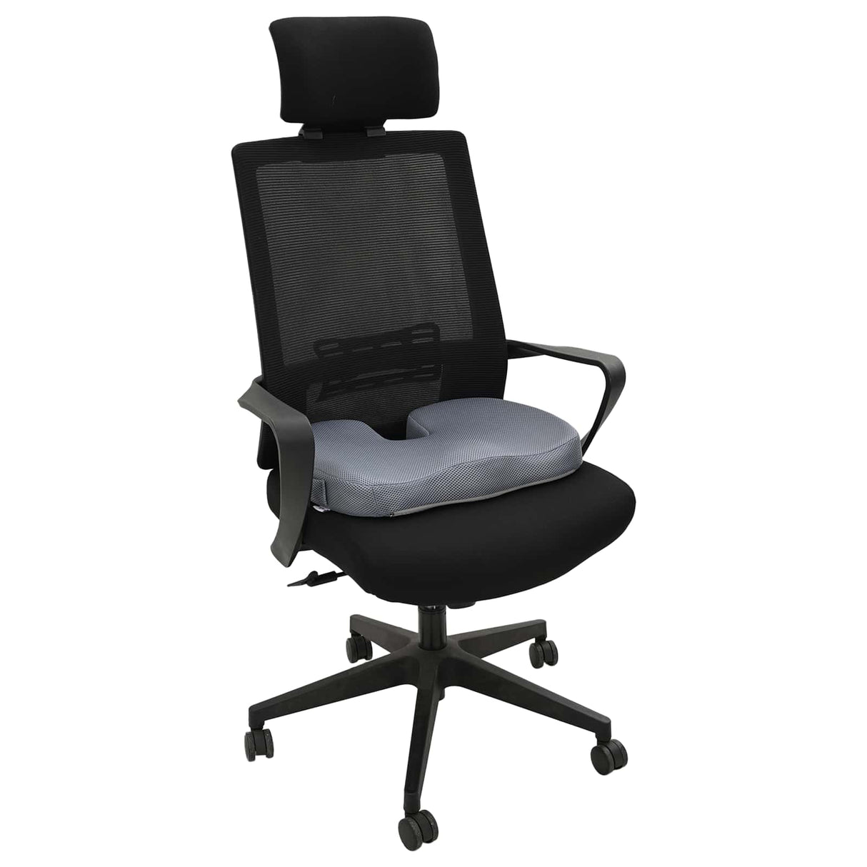 vidaXL Zitkussen Éénkleurig Grijs 47 x 37 x 8 cm Traagschuim