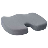 vidaXL Zitkussen Éénkleurig Grijs 47 x 37 x 8 cm Traagschuim