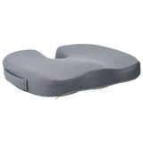 vidaXL Zitkussen Éénkleurig Grijs 47 x 37 x 8 cm Traagschuim