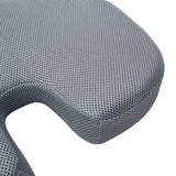vidaXL Zitkussen Éénkleurig Grijs 47 x 37 x 8 cm Traagschuim