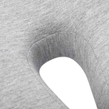vidaXL Zitkussen Éénkleurig Lichtgrijs 50 x 43 x 10 cm Traagschuim