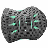vidaXL Neck Pillow Grey Memory Foam 31 x 22 x 13 cm