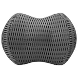 vidaXL Neck Pillow Grey Memory Foam 31 x 22 x 13 cm