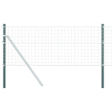 vidaXL Fence Post. 2 pcs Green 50 cm Powder-coated steel
