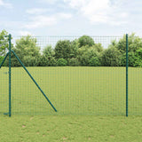 vidaXL Fence Post. 2 pcs Green 50 cm Powder-coated steel