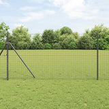 vidaXL Fence Post. 2 pcs Green 50 cm Powder-coated steel