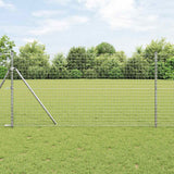 vidaXL Fence Post. 2 pcs Green 50 cm Powder-coated steel