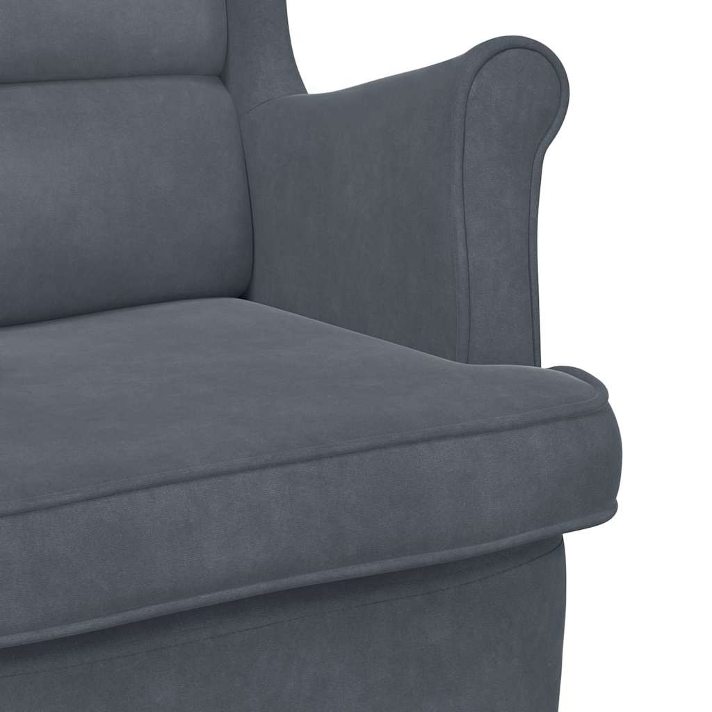 vidaXL Schommelstoel met kussen Lichtgrijs 92 x 71 x 100 cm Multiplex