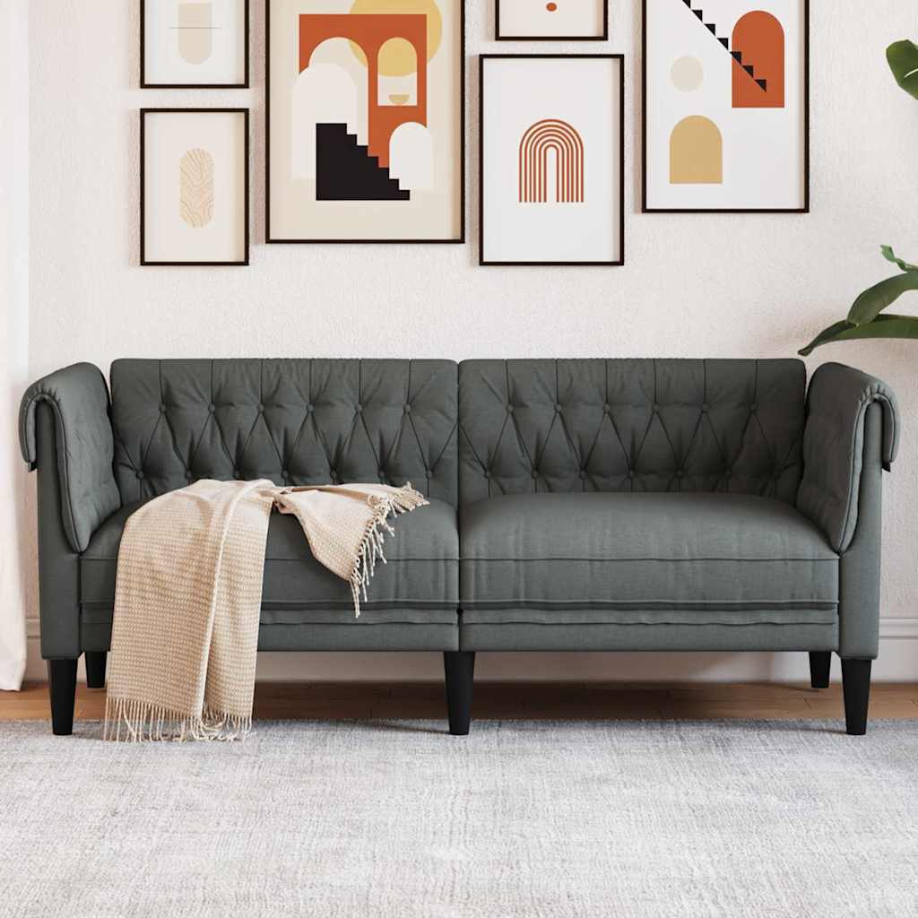 vidaXL Bank Lichtgrijs 78,5 x 74,5 x 74,5 cm Polyester