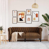 vidaXL Bank Bruin 78,5 x 74,5 x 74,5 cm Polyester