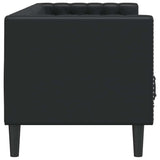 vidaXL Bank Zwart 194 x 74,5 x 70,5 cm PVC