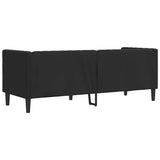 vidaXL Bank Zwart 194 x 74,5 x 70,5 cm PVC