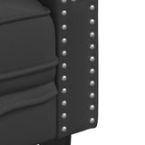 vidaXL Bank Zwart 194 x 74,5 x 70,5 cm PVC