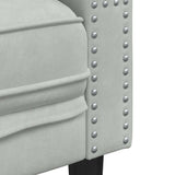 vidaXL Bank Lichtgrijs 74,5 x 71 x 70,5 cm Fluweel