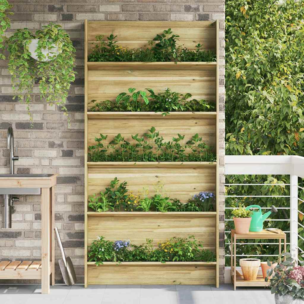 vidaXL Plantenplanken Bruin 90 x 15 x 180 cm Geïmpregneerd grenenhout