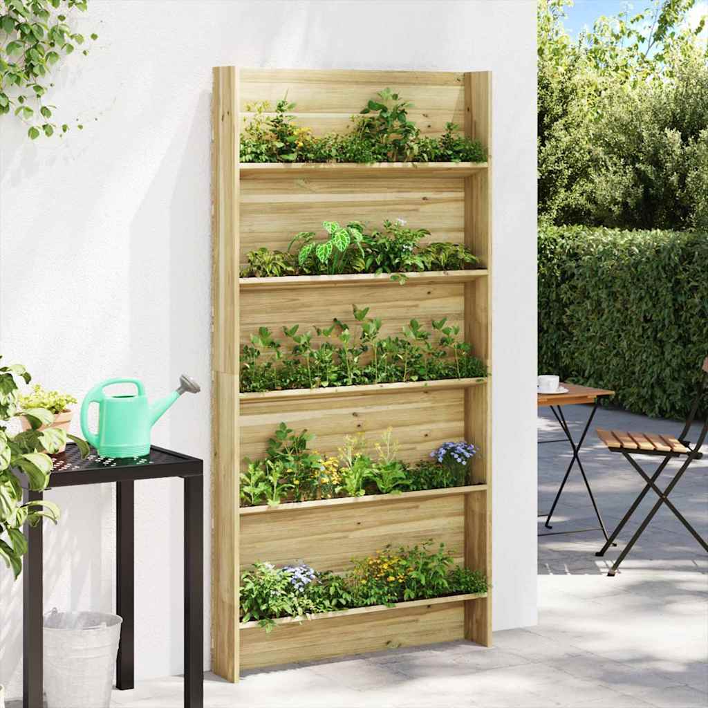 vidaXL Plantenplanken Bruin 90 x 15 x 180 cm Geïmpregneerd grenenhout