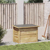 vidaXL Storage Box Natural 119 x 44.5 x 58 cm Impregnated Pinewood