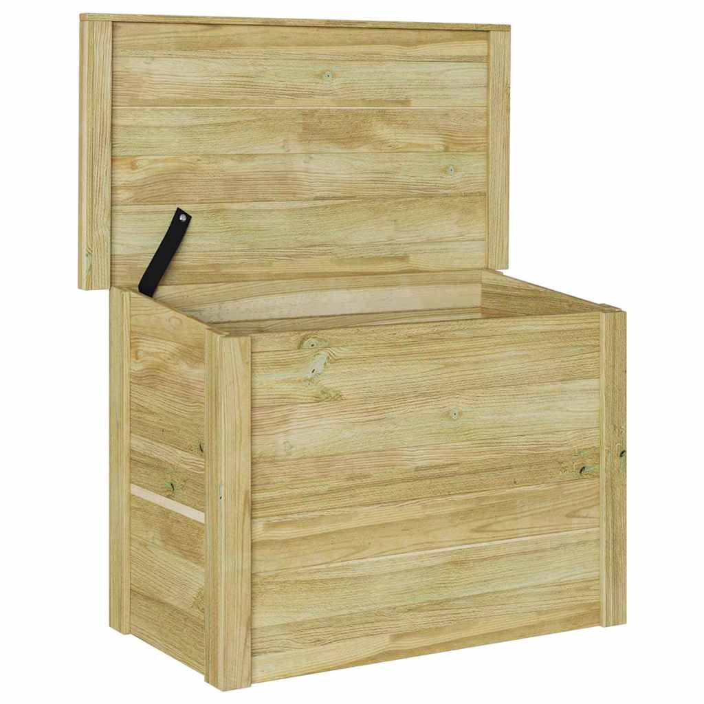 vidaXL Storage Box Natural 119 x 44.5 x 58 cm Impregnated Pinewood
