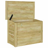 vidaXL Storage Box Natural 119 x 44.5 x 58 cm Impregnated Pinewood