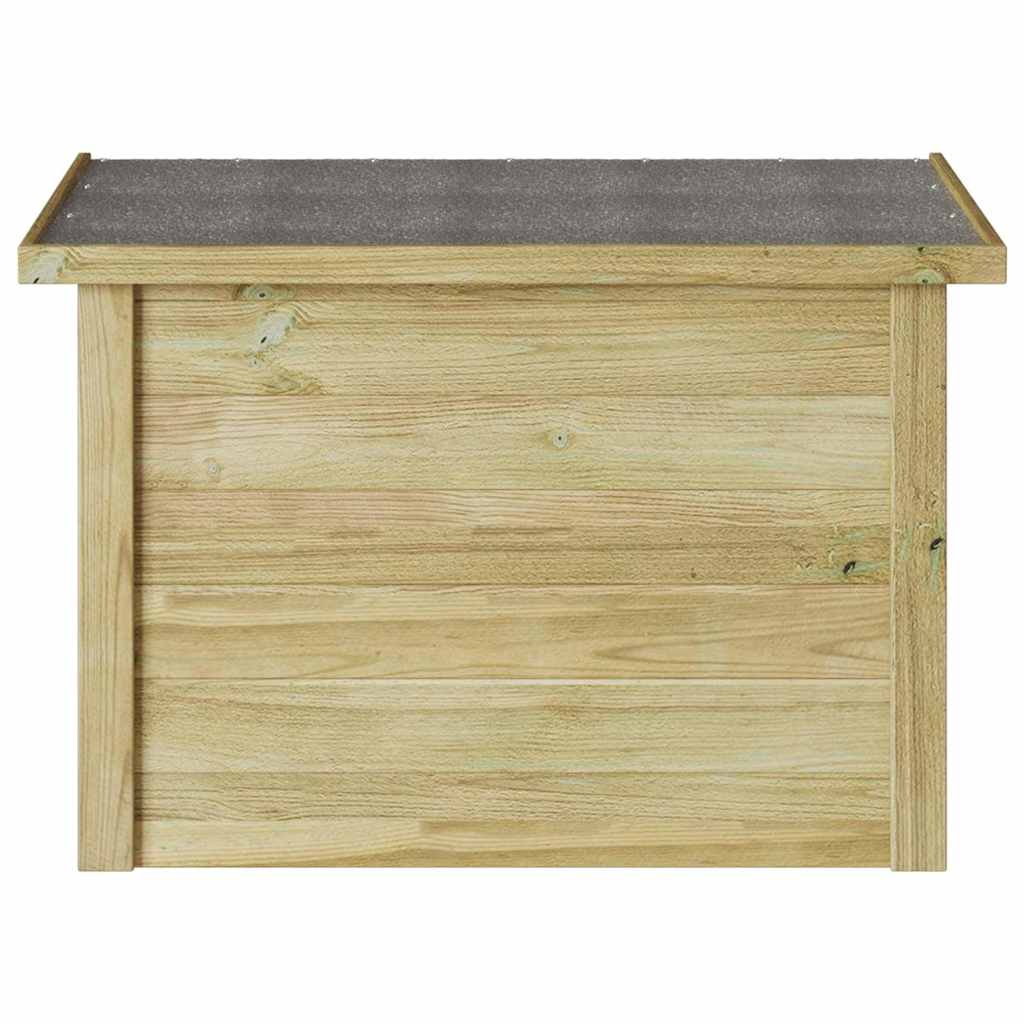 vidaXL Storage Box Natural 119 x 44.5 x 58 cm Impregnated Pinewood