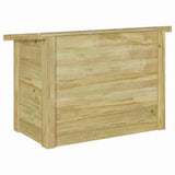vidaXL Storage Box Natural 119 x 44.5 x 58 cm Impregnated Pinewood