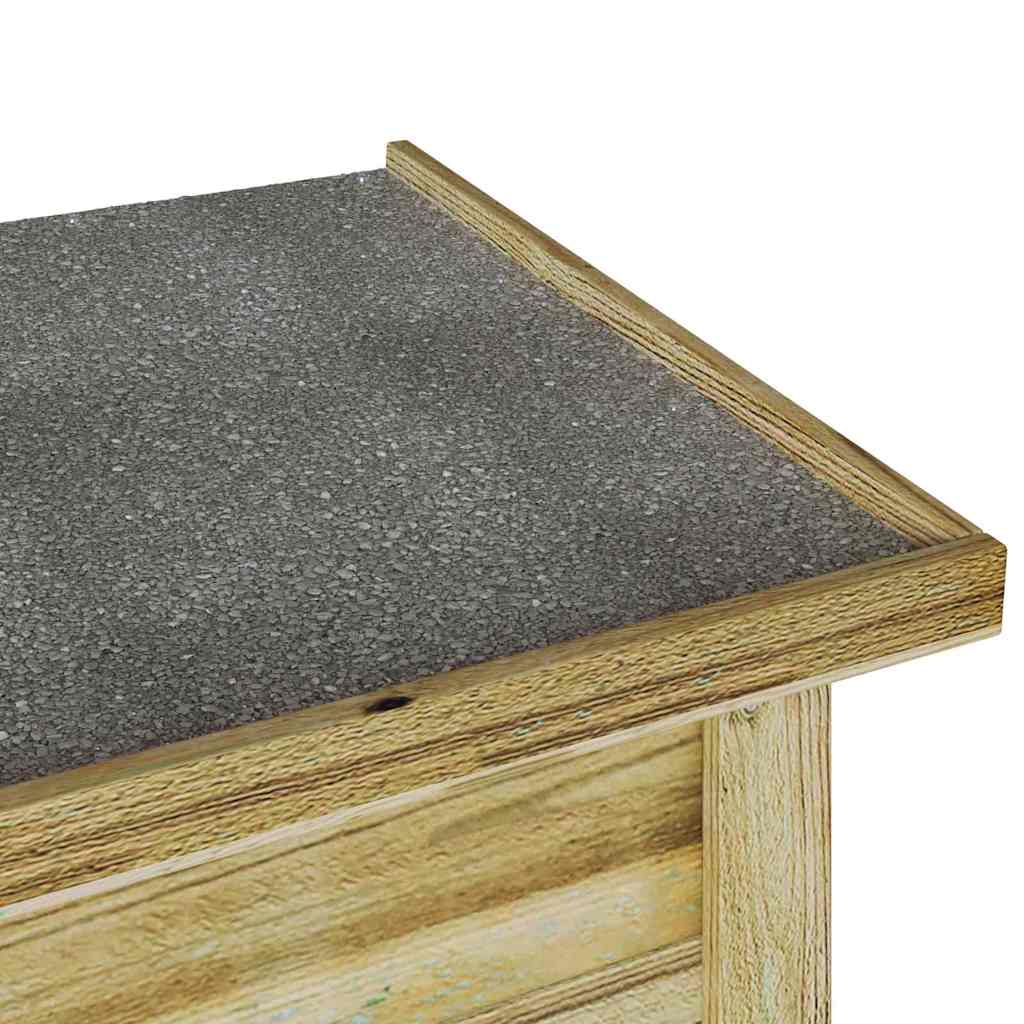vidaXL Storage Box Natural 119 x 44.5 x 58 cm Impregnated Pinewood