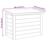 vidaXL Storage Box Natural 119 x 44.5 x 58 cm Impregnated Pinewood