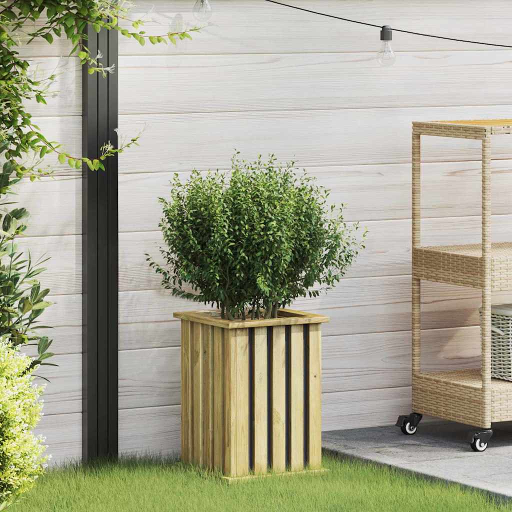 vidaXL Plantkisten Bruin 33 x 33 x 45 cm Geïmpregneerd grenenhout