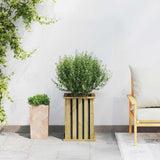 vidaXL Plantkisten Bruin 33 x 33 x 45 cm Geïmpregneerd grenenhout
